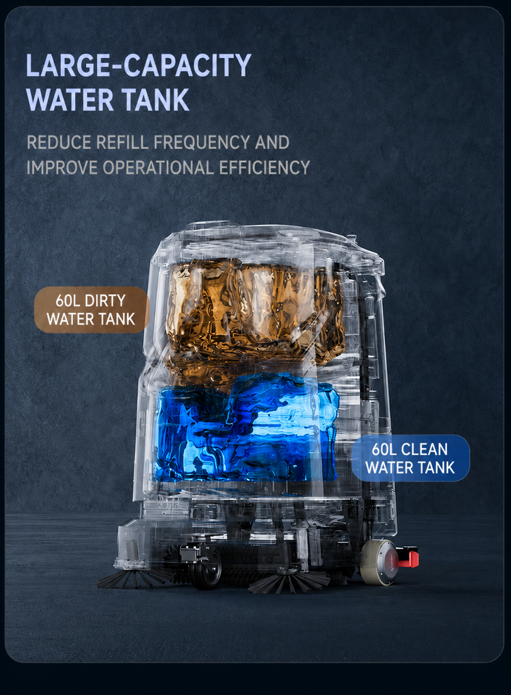 60L large water tank
