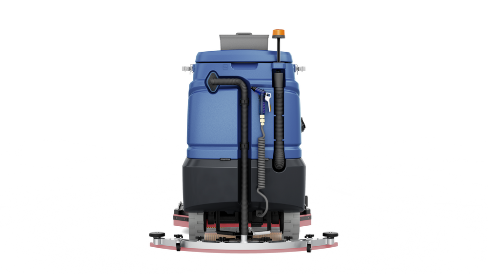 Equipped with a pressure washer